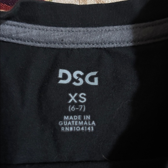 2/$4 DSG Black Long Sleeve Shirt with Ski Goggle Design - Picture 5 of 7
